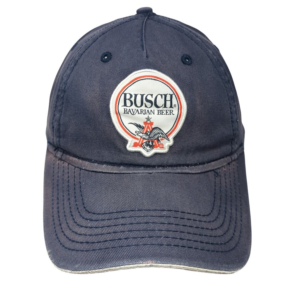 Busch Bavarian Beer Snapback Hat Blue One Size Adjustable Vent Holes